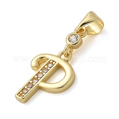 Латунные микро проложить кубического циркония подвески KK-M319-02G-P