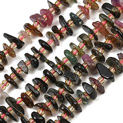 Fili di perle di tormalina multicolore naturale&nbsp;GG-CBA3A44-B13-01