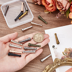 18 шт. 9-х цветные цинковые наконечники для шнура&nbsp;FIND-GA0008-01