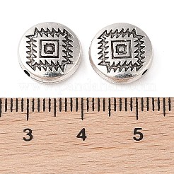 Сплавочные овальные бусины тибетского стиля  FIND-C060-020AS