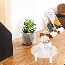 Круглые прозрачные акриловые подставки для минифигурок&nbsp;ODIS-WH0002-52