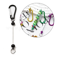 5шт 5 цвета алюминиевые карабины для скалолазания AJEW-YW0001-21