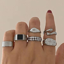 Emaille-Ringset aus Zinklegierung&nbsp;FS-WG82043-02