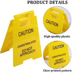 2шт. предупреждающий знак из смолы&nbsp;AJEW-CN0005-57