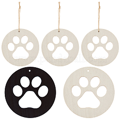 Незаконченный комплект деревянных больших подвесок&nbsp;WOOD-WH20014-003C