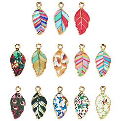 13шт 13 стиля подвески из сплава с эмалью ENAM-TA0009-06