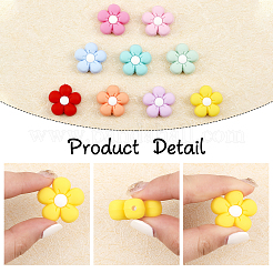 10 шт. 10 цвета пищевые экологически чистые силиконовые бусины SIL-CA0001-84