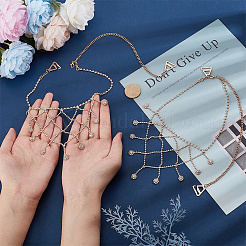 Железный горный хрусталь сексуальный плечевой бюстгальтер цепочка для тела FIND-FH0008-14G