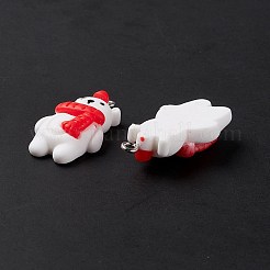 Anhänger aus undurchsichtigem Harz zum Thema Weihnachten&nbsp;LS-FIND-E025-20