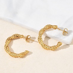 Orecchini a bottone in acciaio inossidabile 304 per donna&nbsp;EJEW-K333-21G