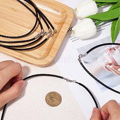 10 шт. плетеные кожаные шнуры для изготовления ожерелий&nbsp;NCOR-SC0001-01