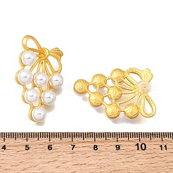 Pendientes de perlas de resina de aleación&nbsp;EJEW-G466-12G