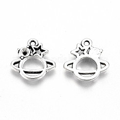 Тибетский стиль сплав очаровывает горный хрусталь сеттинги TIBE-S323-002AS-RS