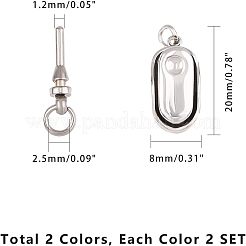 Застежки-коробки из нержавеющей стали 304 STAS-UN0004-34