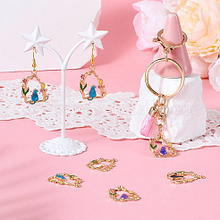 16шт 4 цвета сплава эмалевые подвески&nbsp;ENAM-TA0002-44