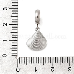 Подвески-шармы с морскими животными из нержавеющей стали 304 с кристаллами и стразами в европейском стиле STAS-D153-02B-P