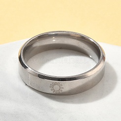 201 перстень из нержавеющей стали для мужчин&nbsp;RJEW-Z092-01P-01