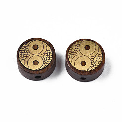 Perline di legno naturale non tinte&nbsp;WOOD-N013-029