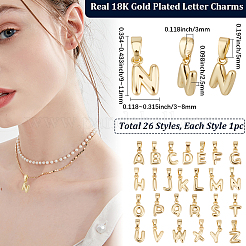 26шт 26 стиля латунные подвески&nbsp;KK-BBC0018-96