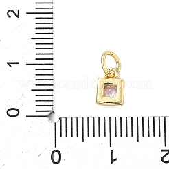 Pendentifs en laiton zircon cubique pavé&nbsp;KK-K368-13G-01