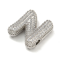 Платина никелированная микро проложить кубического циркония подвески KK-L073-001P-N