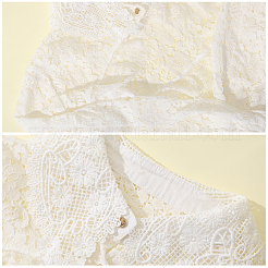 Съемные хлопчатобумажные женские накладные воротники&nbsp;AJEW-WH0554-30B