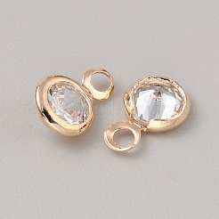 Латунные микро проложить кубического циркония подвески&nbsp;FIND-WH0148-051KCG-01