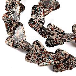 Нити из синтетических бирюзовых бусин&nbsp;TURQ-P002-04A-02