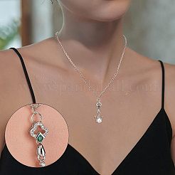 12 шт. 6-х стилевые латунные микрофибровые скобы для ледоруба с кубическим цирконием ZIRC-FH0001-09