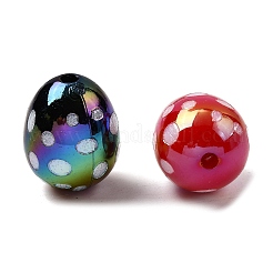 Непрозрачные акриловые бусины с УФ-покрытием OACR-H054-02