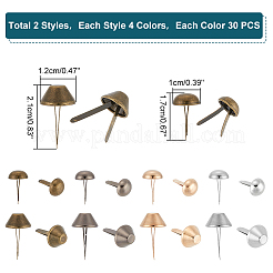 240 шт. 8-х стилевых железных гвоздей DIY-WR0002-81