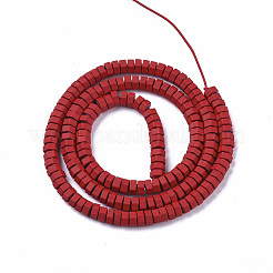 Окрашенного распылением немагнитных синтетических нитей гематита бусы G-R468-02C-07