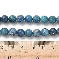 Нити из окрашенных натуральных доломитовых бусин G-D337-8mm-D06