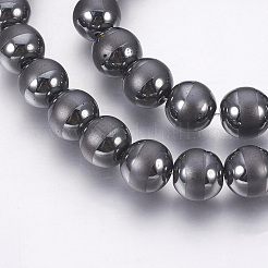 Electroplate non magnetici ematite sintetico fili di perline&nbsp;G-F585-D-10mm