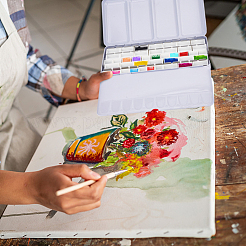 1 шт. железная пустая жестяная коробка для акварели палитра для красок CON-PH0002-94C