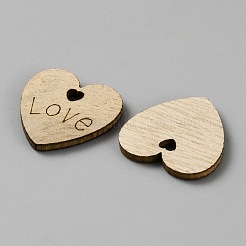 Mot amour coeurs de mariage en bois&nbsp;WOOD-WH20005-05B