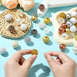 50 шт. наборы для изготовления браслетов из смолы со стразами своими руками&nbsp;DIY-CJ0002-47