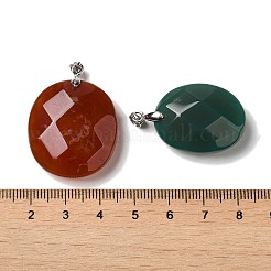 Подвески окрашенные натуральным агатом G-M415-03P