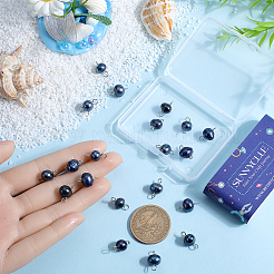 Подвески-коннекторы для картофеля с натуральным культивированным пресноводным жемчугом&nbsp;PALLOY-SC00015