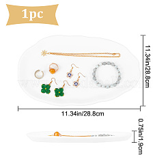 Неправильная тарелка для ювелирных изделий gesso DJEW-WH0015-97C