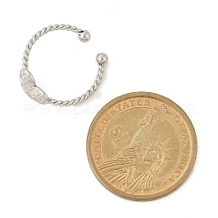 Открытые манжеты из нержавеющей стали 304 для женщин&nbsp;LS-RJEW-G338-07P