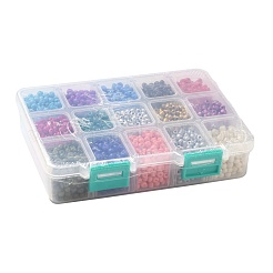 375 г двухцветной краски для выпечки k15 стеклянные бусины&nbsp;SEED-JP0004-03-4mm