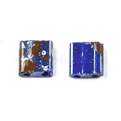 2-trou perles rocailles en verre opaque&nbsp;SEED-N004-001-A01
