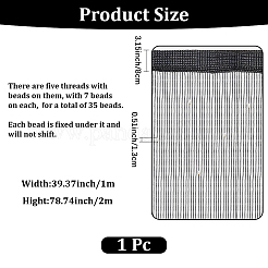 Türfadenvorhang aus Polyester und Kunststoff mit Perlen&nbsp;AJEW-WH20128-053A