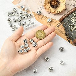 40шт 10 стиля европейские бусины из сплава в тибетском стиле&nbsp;FIND-CJ0005-29