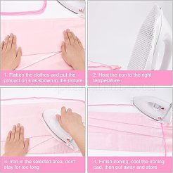 4 Stück Bügeleisen-Schuhüberzug in 4 Stilen und Polyestermatte sowie hitzebeständiges Nylon-Schutznetztuch und -Pad&nbsp;TOOL-CA0001-14