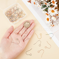 56 шт. 4-х цветные крючки для сережек из нержавеющей стали 304&nbsp;STAS-UN0054-21