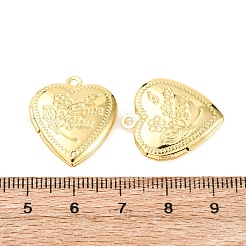 Латунь сердце медальон подвески KK-B156-01G