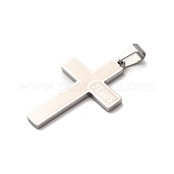Подвески-кресты Иисуса из нержавеющей стали 304 STAS-F323-09P