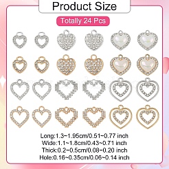 24шт 12 стиля подвески из сплава&nbsp;FIND-YW0006-77